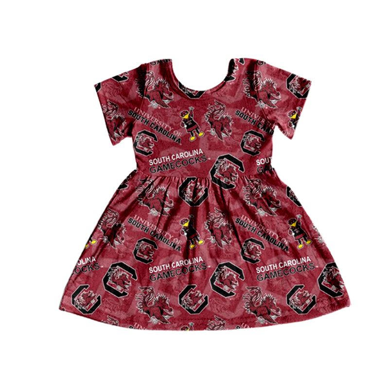 Baby girl short sleeve South Carolina team dress