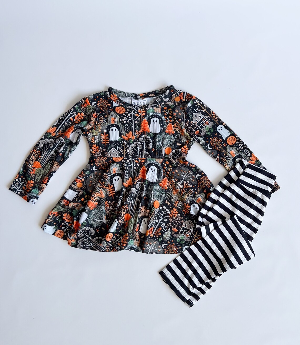halloween ghost baby girls fall outfit