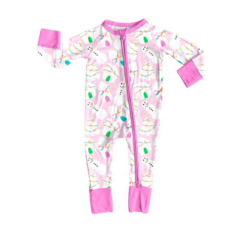 Toddle kids Christmas snowman matching design outfit