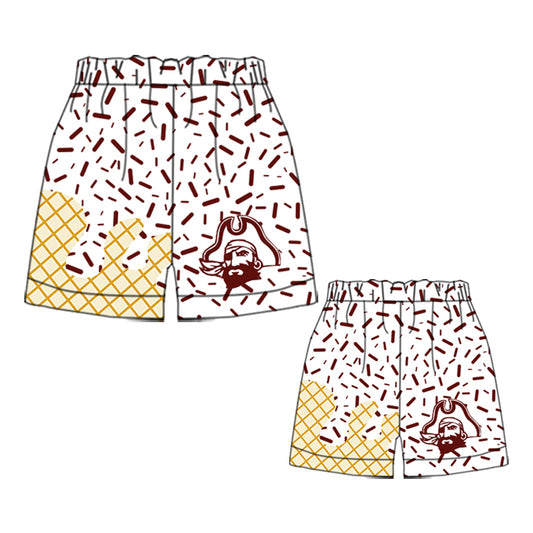 Adult kids family design custom team summer shorts