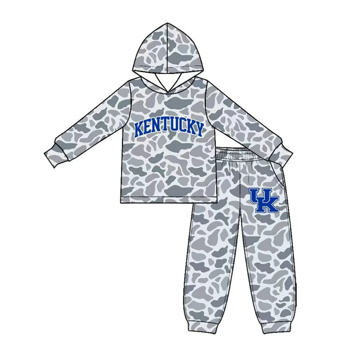 Baby boy custom team cheer design long sleeve hoodie set