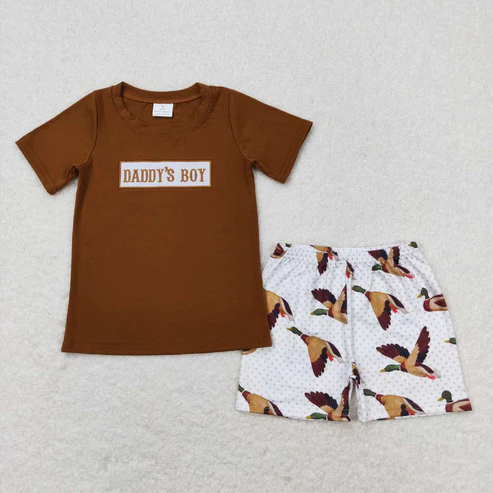 sister brother mallard duck shorts fathers day outfit