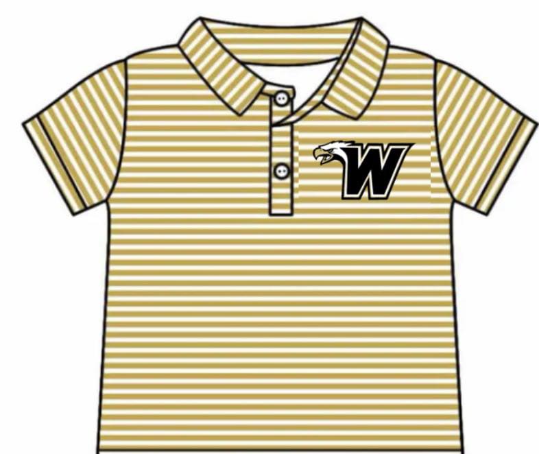 Kids short sleeve custom team polo shirt