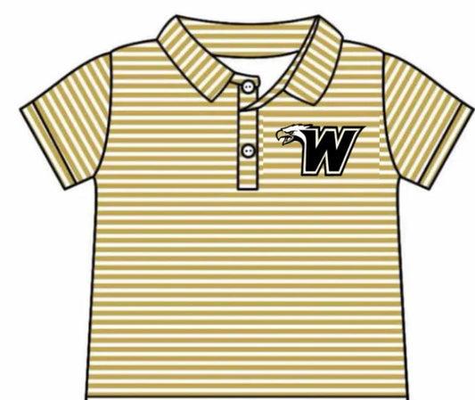 Kids short sleeve custom team polo shirt