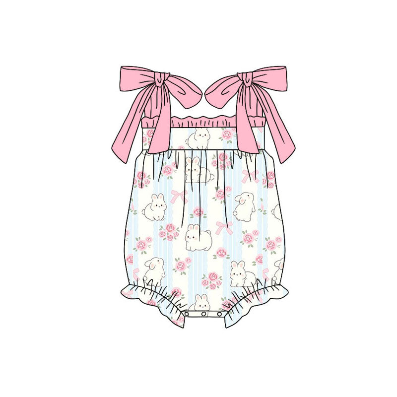 Toddle baby girls easter bunny romper wholesale factory price