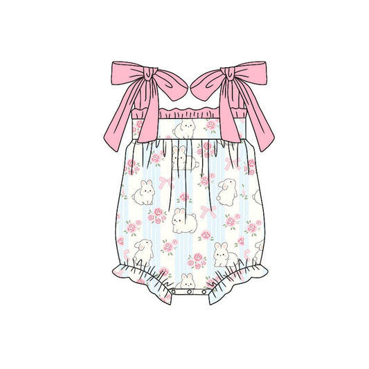 Toddle baby girls easter bunny romper wholesale factory price
