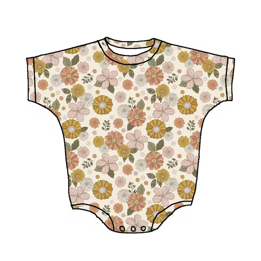 infant baby girls wholesale floral romper