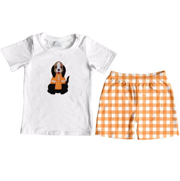 baby boy summer college dog team outfit