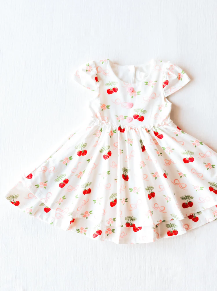 wholesale girls strawberry dress