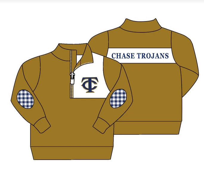 baby boy long sleeve custom team design pullover