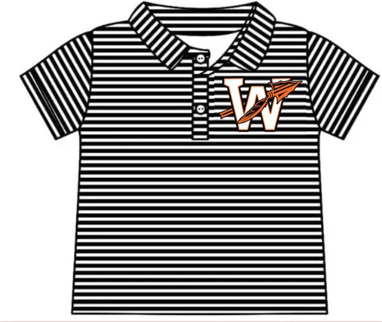 Kids short sleeve custom team polo shirt