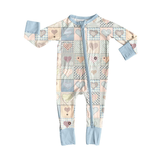 Toddle baby heart design long sleeve romper wholesale factory price