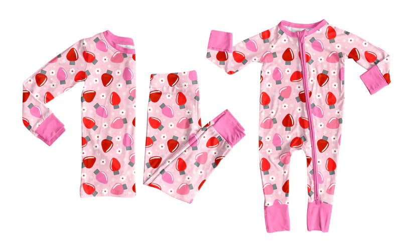 Toddle kids Christmas light design matching outfit