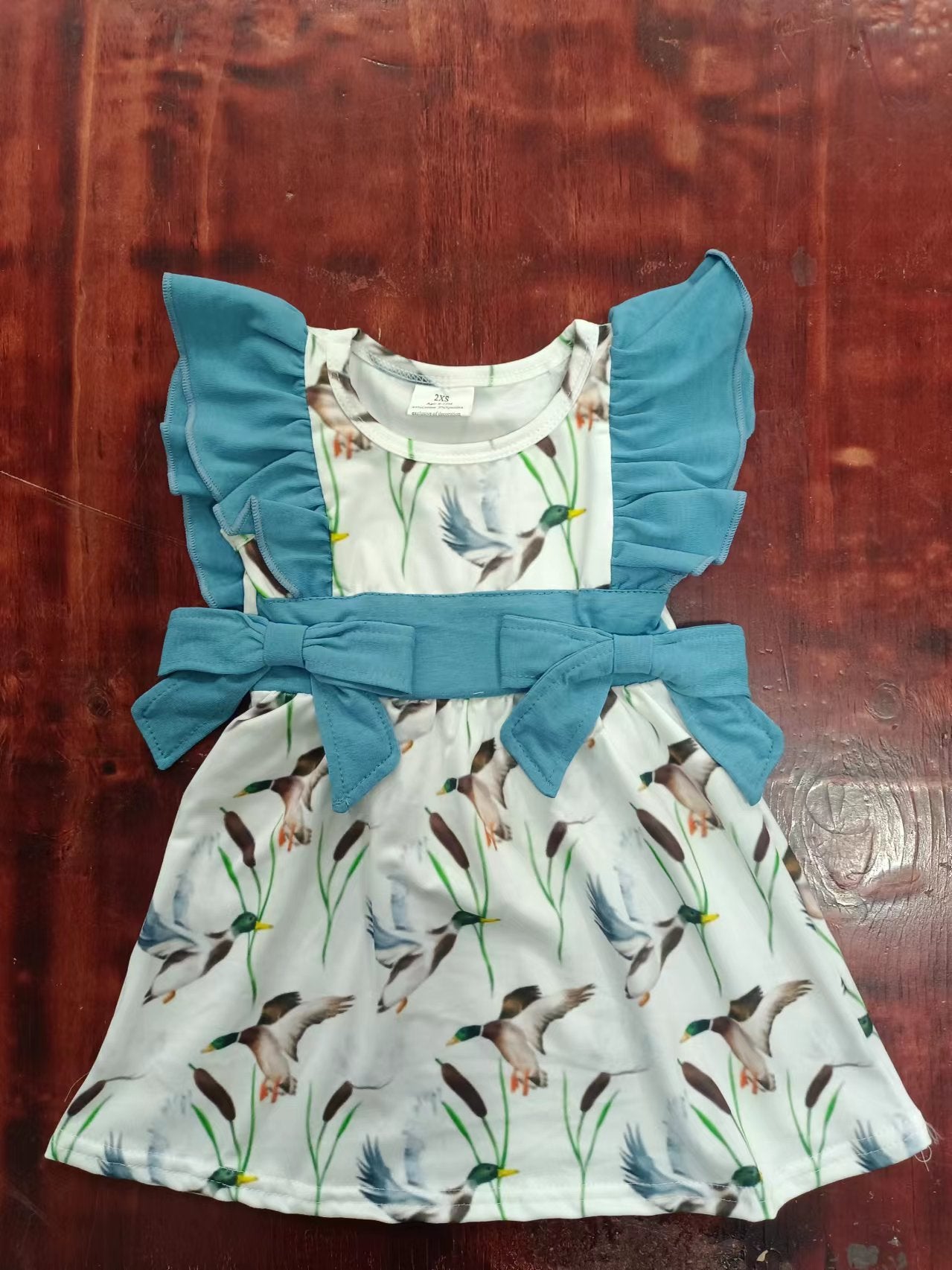 Baby girl mallard duck dress
