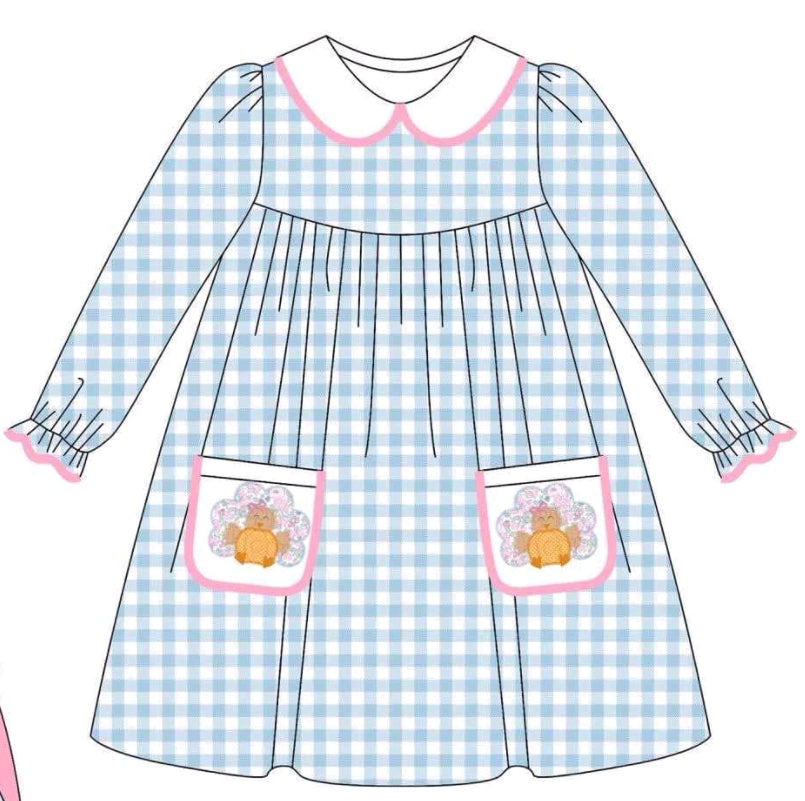 toddle girls Thanksgiving turkey dress