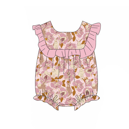 Easter bunny design kids baby holiday romper