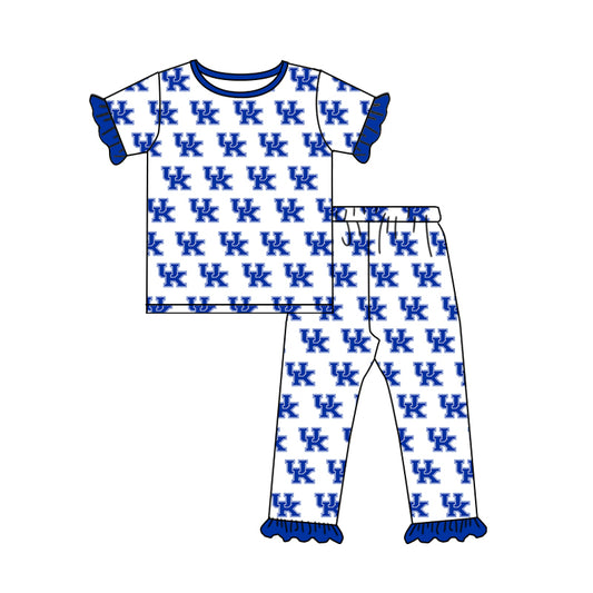 toddle baby girls basketball uk team short sleeve pajama set