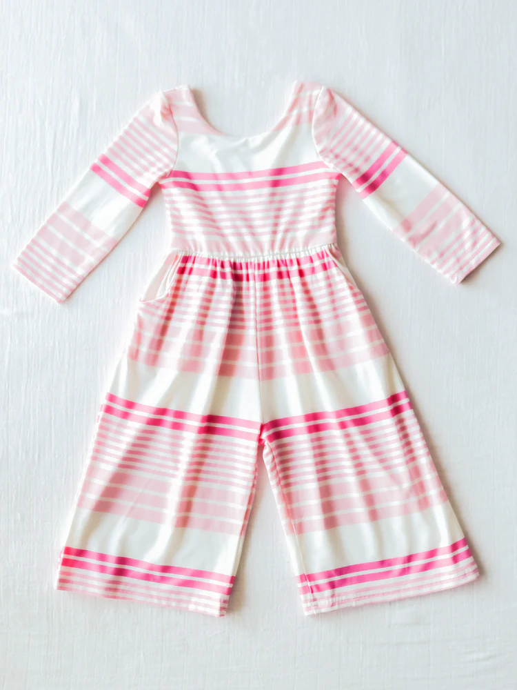 baby girls spring wide leg jumpsuit