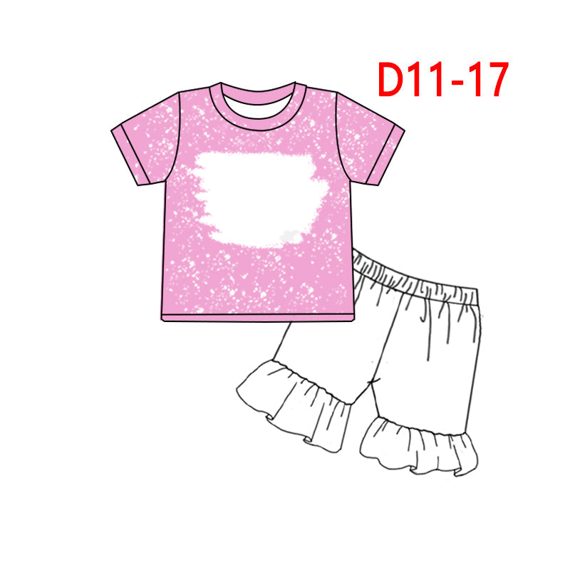 Girls boutique summer cartoon outfit D11-17
