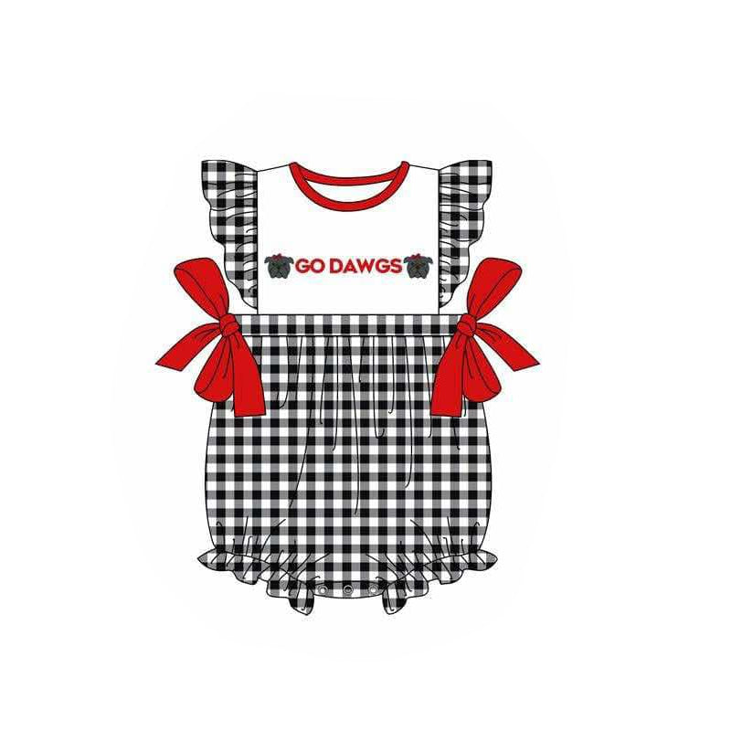 toddle baby girl team design romper