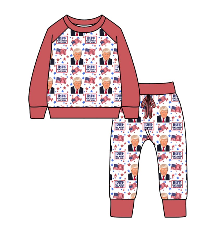 Custom trum design baby boy clothes