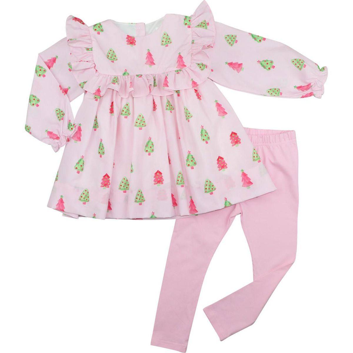 Kids girls Christmas design long sleeve outfit