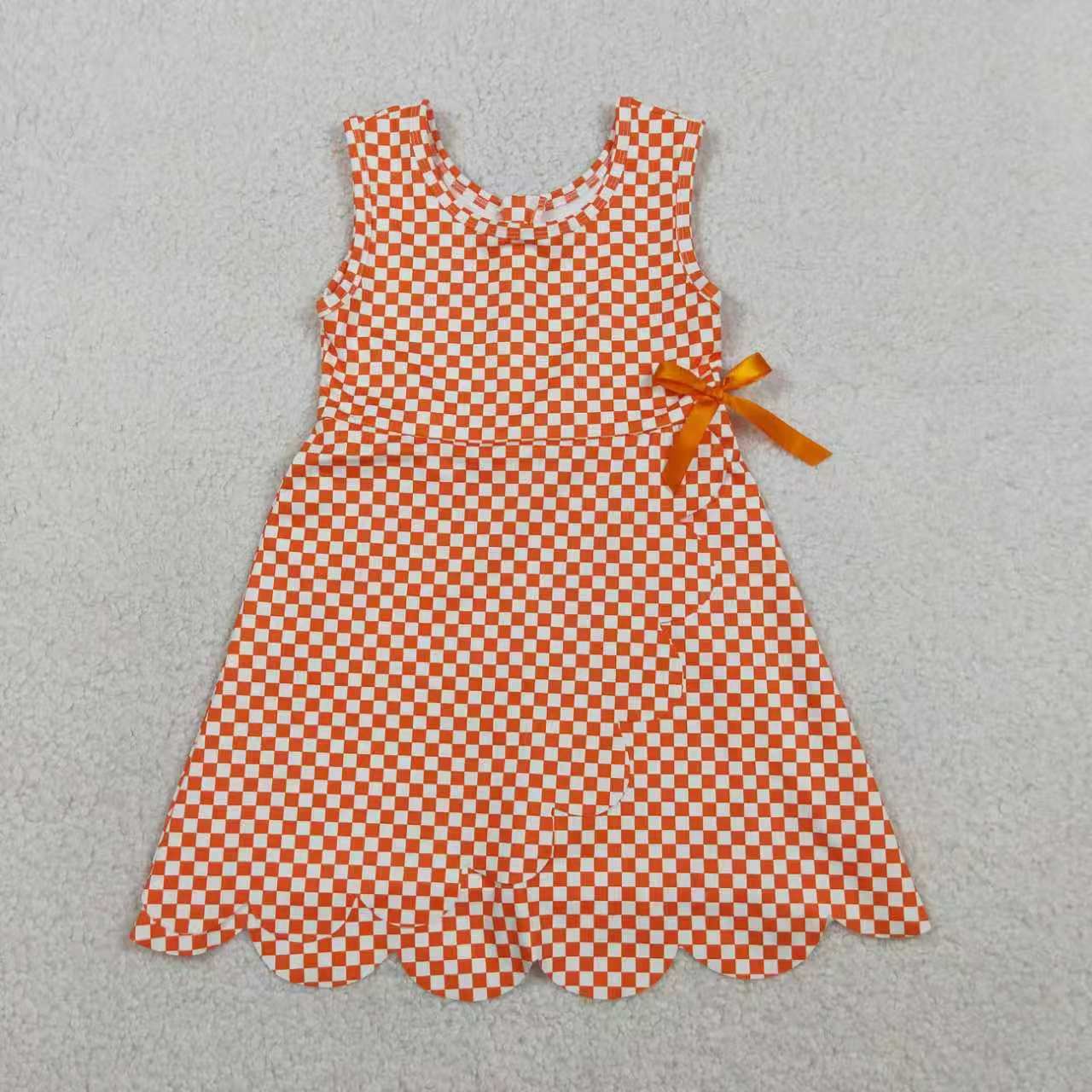 Light Blue plaid design toddle baby girls active wear yoga dress