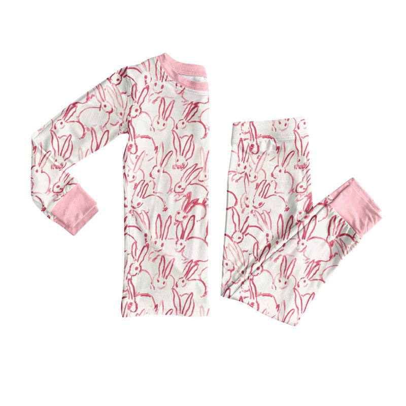 Easter bunny design kids pajama set wholesal factory price