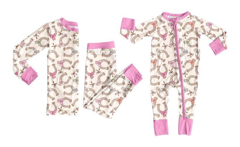 Western design kids baby long sleeve matching clothes whoesale price