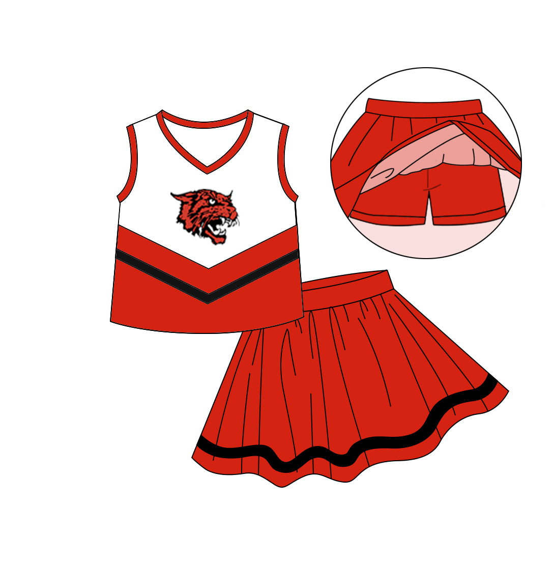 baby girls cheer skirt outfit add liner shorts