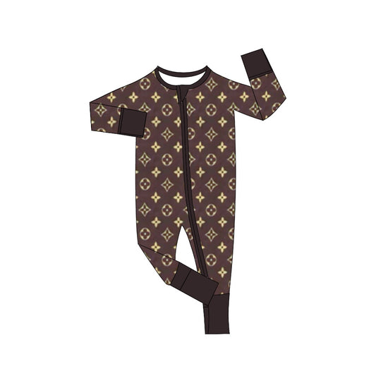 baby long sleeve spring fall zip romper