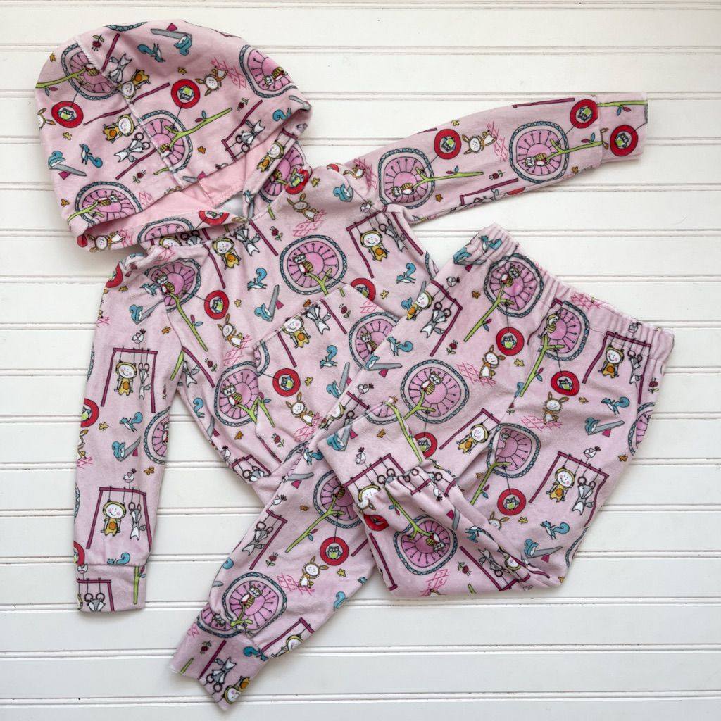 Girls long sleeve hoodie set wholesal factory price