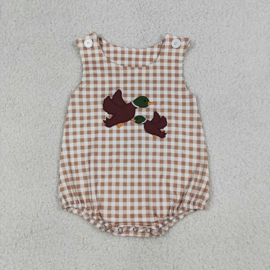 Embroidery Mallard duck toddle boy romper