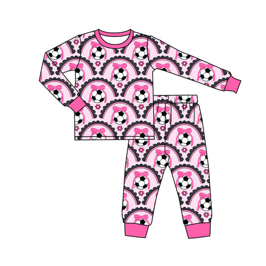 Soccer design kids pajama set wholesal factory price