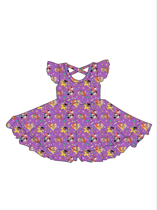 toddle girls short sleeve cartoon dress