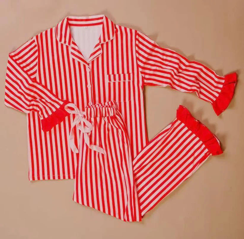 baby girl Christmas design long sleeve pajama set