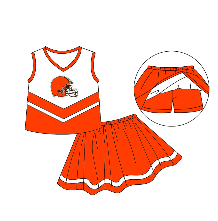 toddle girls cheer team skirt set