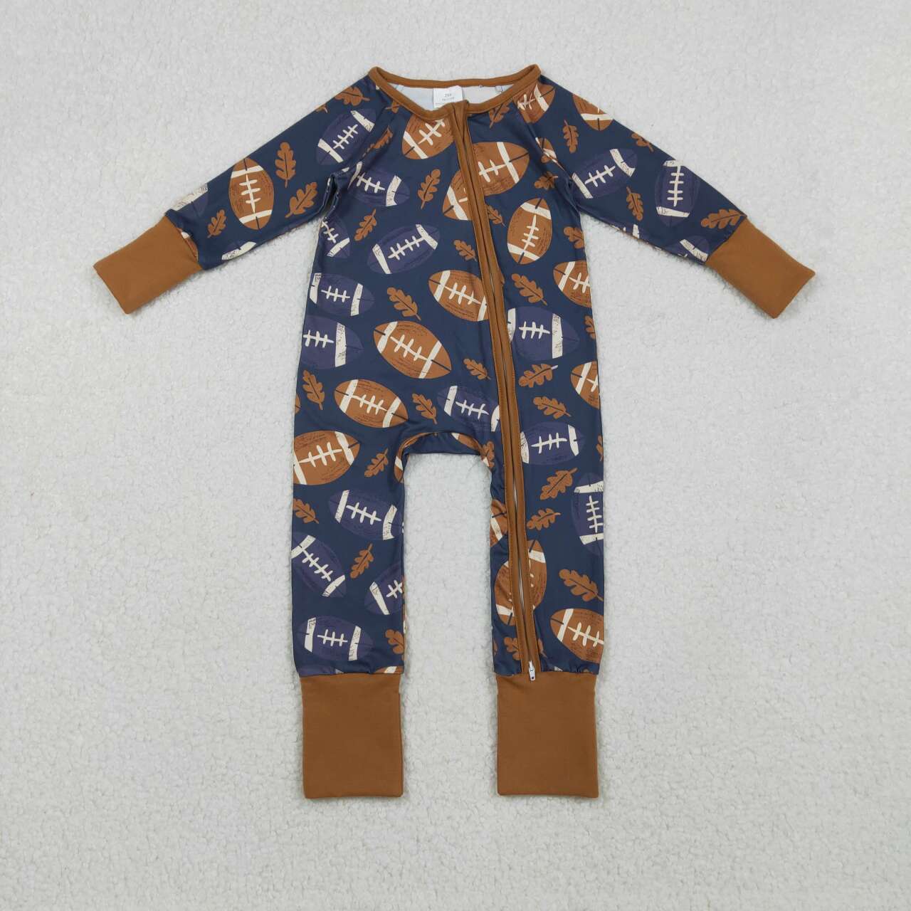 Toddle baby football design long sleeve romper