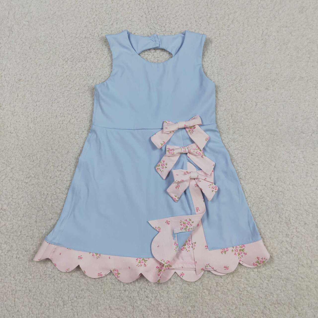 Blue color baby girls yoga dress