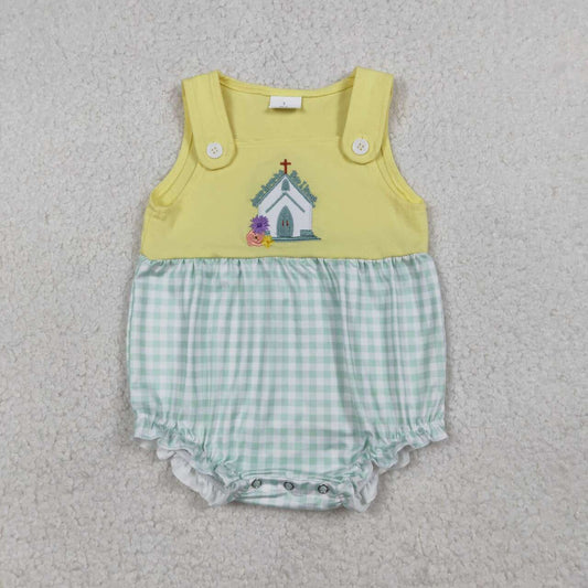 Toddle baby girl jesus embroidery romper