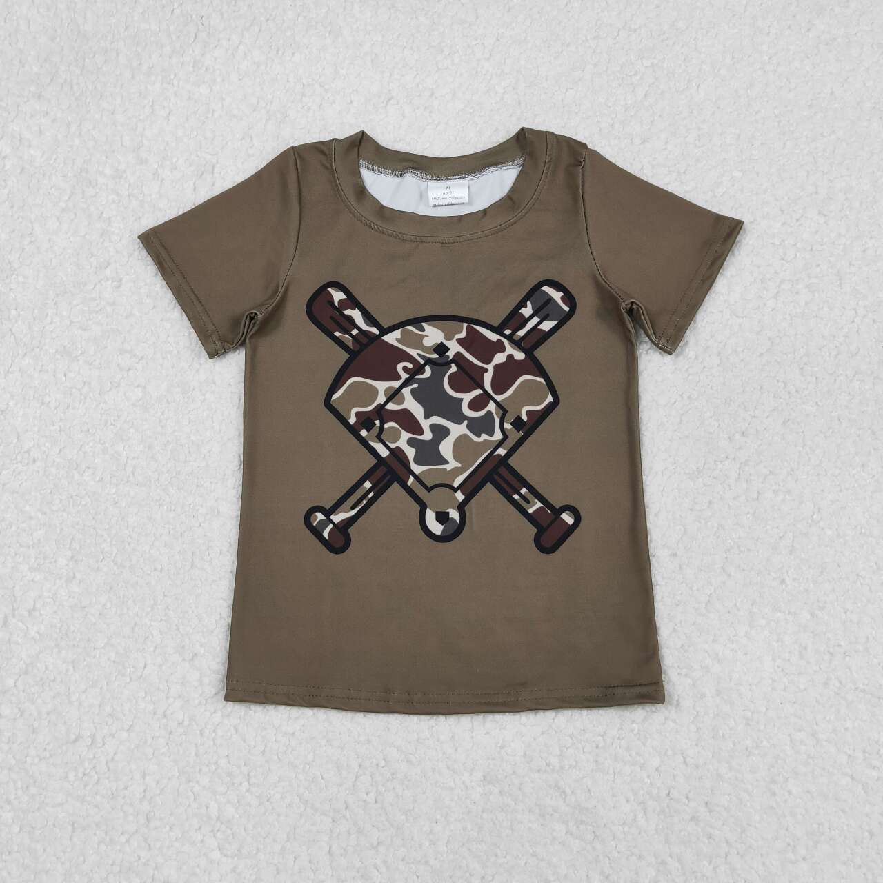 Camo baby boy short sleeve shirts