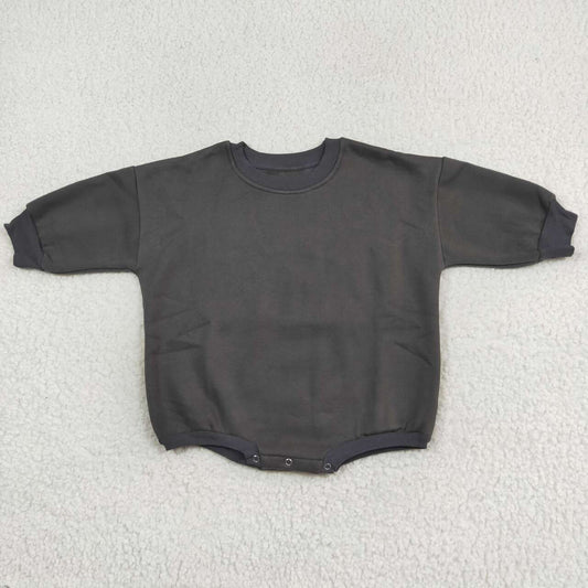toddle baby  dark grey long sleeve sweater warm romper