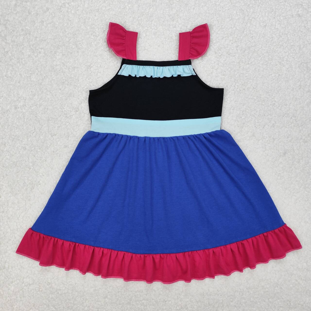 Little girls princess cartoon summer dress