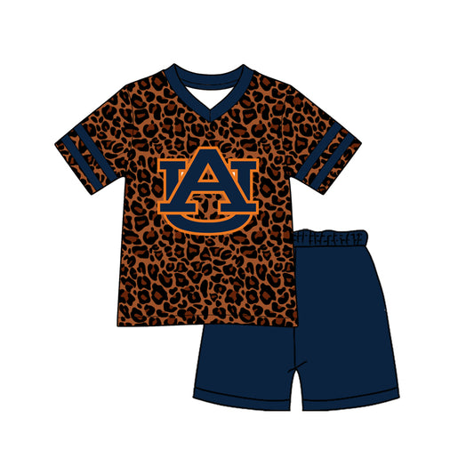 Custom team top matching shorts boy summer outfit for you
