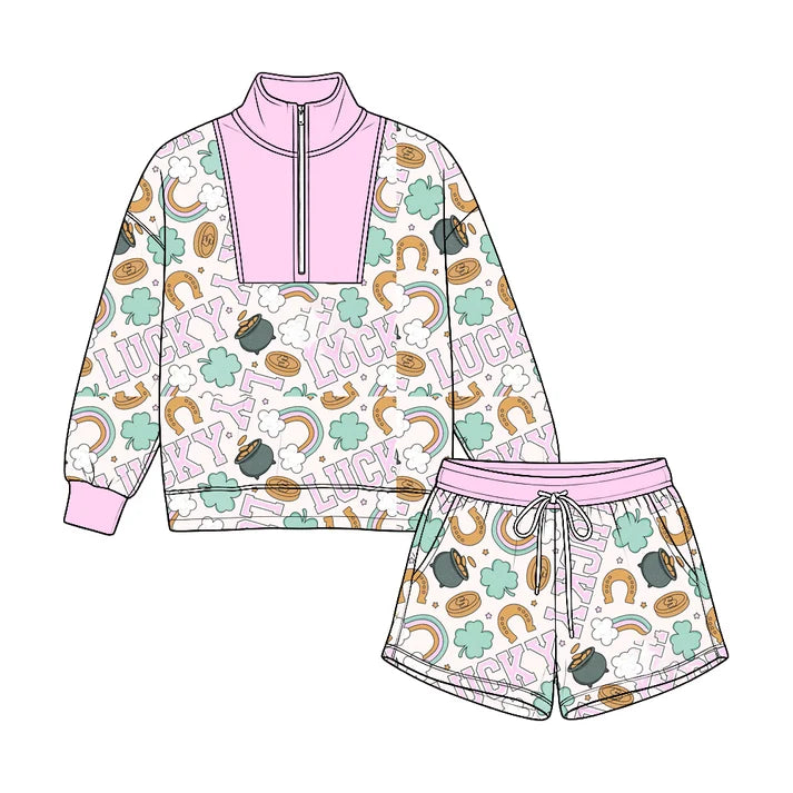 Toddle kids custom Saint Patrick's Day design long sleeve outfit