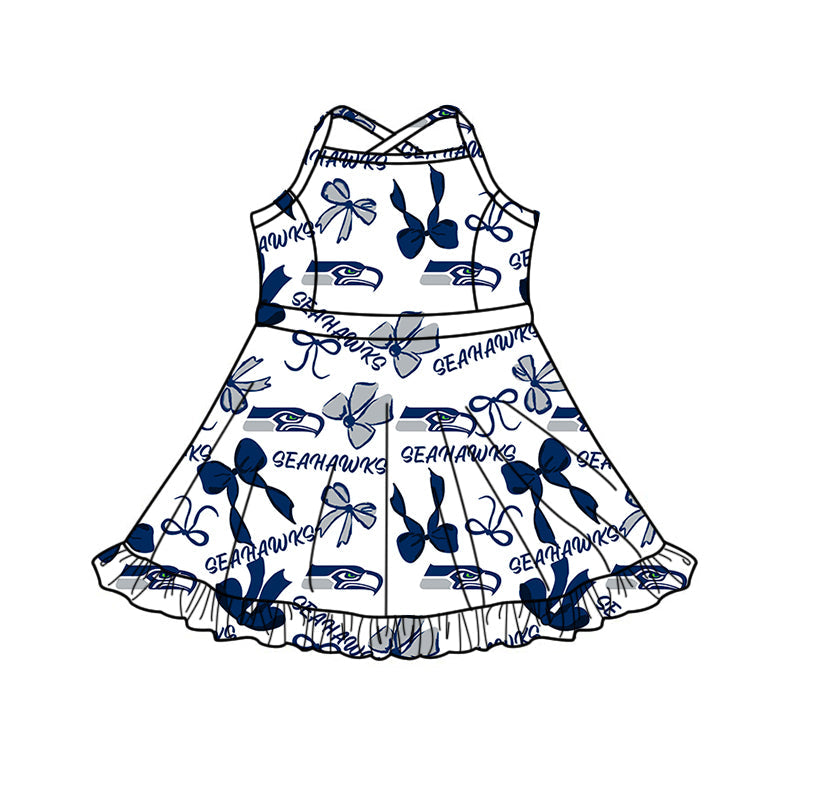 Toddle girls wholesale custom team design dress