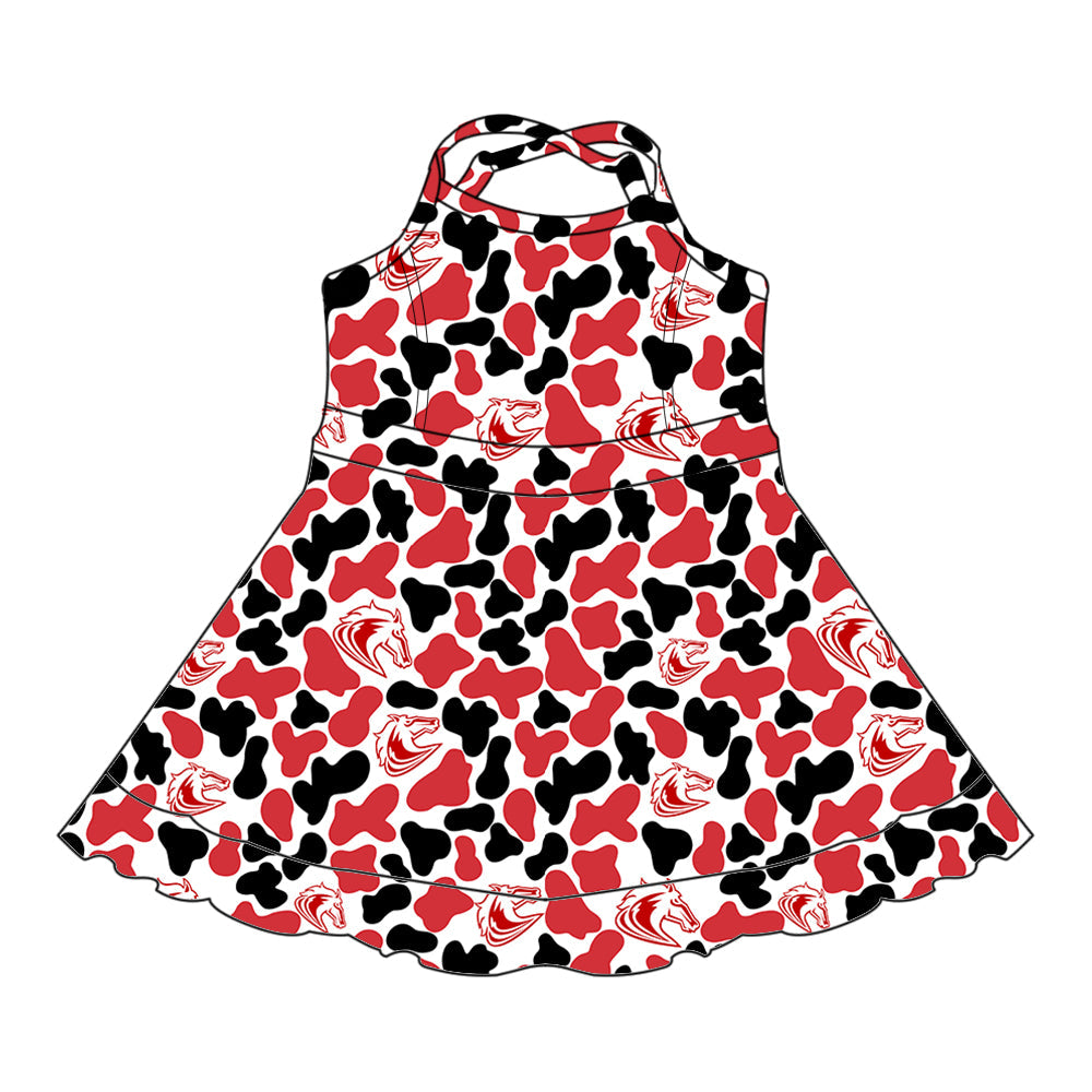 Toddle girls wholesale custom team design dress