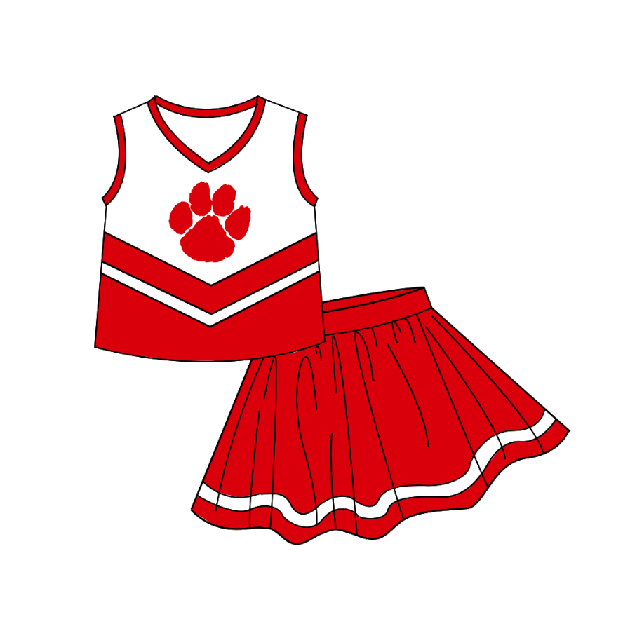 baby girls team cheer skirt outfit add liner shorts