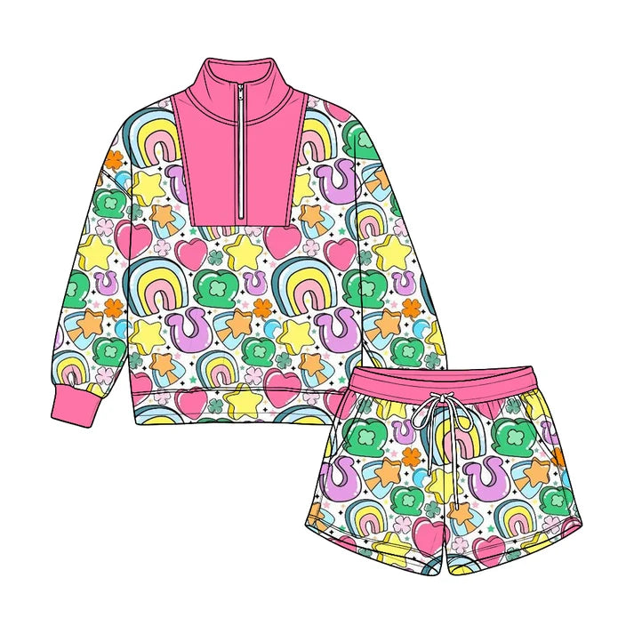 Toddle kids custom Saint Patrick's Day design long sleeve outfit