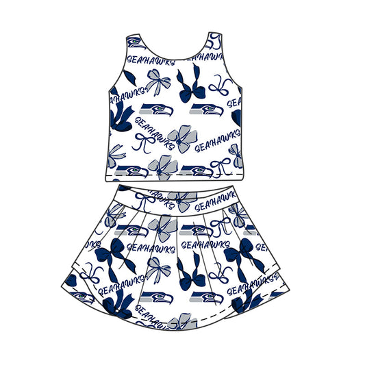 Toddle girls wholesale custom magic design skirt set